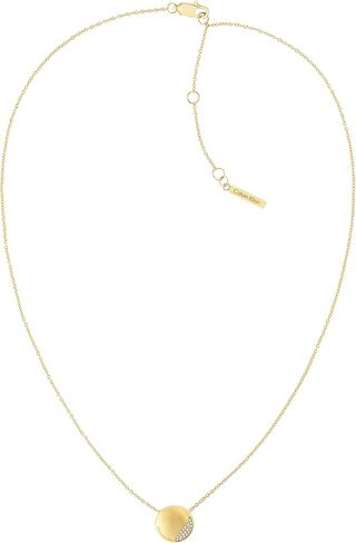Calvin Klein Jewelry Women's Pendant Necklace, Color: Yellow Gold (Model: 35000144) in Saudi Arabia