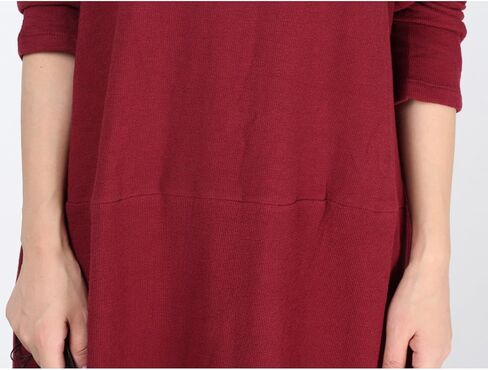 Mordenmiss Women's Knit Sweater Dress Long Sleeve Baggy Shift Pullovers in Kuwait