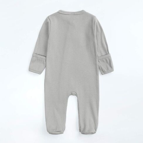 Kids Tales Baby Girls Long Sleeve Footies Zipper Romper Flower Pajama Infant Bosyduit Jumpsuit in Saudi Arabia