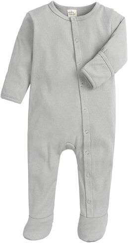 Kids Tales Baby Girls Long Sleeve Footies Zipper Romper Flower Pajama Infant Bosyduit Jumpsuit in Saudi Arabia