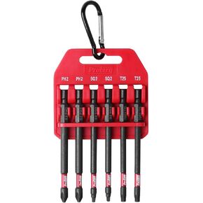 مجموعة لقم تأثير طويلة من Protorq، T15-T40 TORX، طول 6 بوصة، 6 قطع، قوة صناعية، ساق سداسية 1/4 بوصة in Kuwait