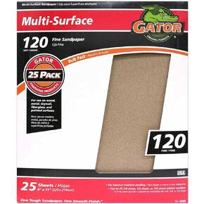 Gator 9" x 11" Multi-Surface Sanding Sheets, 220 Grit, 25 Pack in Saudi Arabia