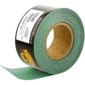 Dura-Gold Premium 1500 Grit Green Film PSA Longboard Sandpaper 20 Yard Long Continuous Roll, 2-3/4" Wide - Self Adhesive Sandpaper for Automotive, Woodworking, Air File Sanders, Hand Sanding Blocks