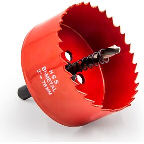 منشار ثقب 3 بوصة، لقمة ثقب منشار ثقب 76 مم من HASA، قاطع الحوائط الجافة مع لقمة ثقب مركزية للخشب واللوح الجصي والبلاستيك والصفائح المعدنية الناعمة in Kuwait