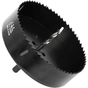 6 Inch 152mm Hole Saw Blade for 1/2" Electric Drills, with Hex Shank Arbor,HSS Bi-Metal Holesaw Drill Bits Cut Smooth and Fast in Wood,Plastic, Drywall, Thin Metal in Kuwait