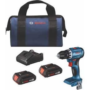 بوش GSR18V-400B12 18 فولت بدون فرش مدمج 1/2 بوصة. طقم المثقاب/المفك مع (1) بطارية SlimPack سعة 2.0 أمبير in Kuwait