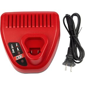 Fancy Buying Charger Replacement for Milwaukee M12 Battery Charger 48-59-2401, Compatible with Mil M-12 Lithium-ion Battery 12V Battery 48-11-2402 48-11-2411 48-11-2412 48-11-2420 48-11-2460 in Kuwait