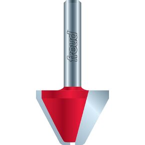 Freud 90° V Grooving Bit with Perma-Shield Coating for Engraving, Signmaking and Veining - 3/4" Dia., 1/2" Height, 2-1/4" Length, 1/2" Shank - 20-108 in Kuwait