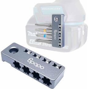 Aluminum Easy Access 1/4-Inch Hex Bits Magnetic Holders Fit for Makita 18V LXT Cordless Impacts Drivers Head,Drill Bit Tool Holster Organizer, Storage Hex Screw Bit on Power Drill,Right Side