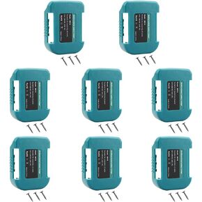 ZLWAWAOL 8 Pack Battery Holder Wall Mount Battery Storage Rack Compatible with Makita/Bosch 18V Lithium Ion Tool Battery BL1860 BL1850 BAT609,（8-Pack Case Blue） in Kuwait