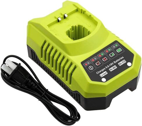 شاحن P117 متوافق مع بطارية Ryobi 18V 14.4V 12V 9.6V ليثيوم Ni-Cd&Ni-Mh P100 P102 P103 P104 P105 P107 P108 P109 P119 P122 in Saudi Arabia