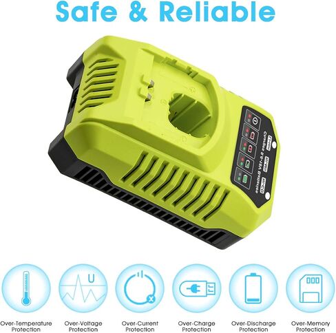 شاحن P117 متوافق مع بطارية Ryobi 18V 14.4V 12V 9.6V ليثيوم Ni-Cd&Ni-Mh P100 P102 P103 P104 P105 P107 P108 P109 P119 P122 in Saudi Arabia