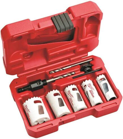 Hole Saw Kit,Saw Range 3/4" to 2-1/4" in Saudi Arabia