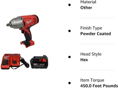 Milwaukee 2663-20 1/2" Impact Wrench,48-11-1850 5Ah Battery, 48-59-1812 Charger in Saudi Arabia
