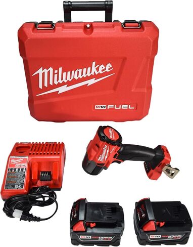 Milwaukee M18 18V Fuel 3/8" Mid-Torque Impact Wrench Kit Cordless Lithium-Ion Brushless 2960-22 with (2) 5Ah XC Batteries, Charger & Carrying Tool Case in Saudi Arabia
