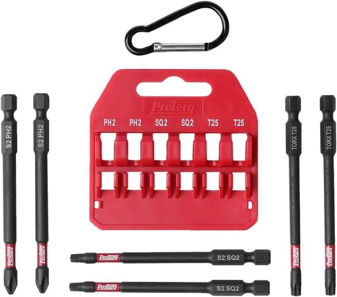 مجموعة لقم تأثير طويلة من Protorq، T15-T40 TORX، طول 6 بوصة، 6 قطع، قوة صناعية، ساق سداسية 1/4 بوصة in Kuwait