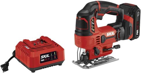 SKIL PWR CORE 20V 7/8 Inch Stroke Length Jigsaw Includes 2.0Ah PWR CORE 20 Lithium Battery and Charger - JS820302 in Saudi Arabia
