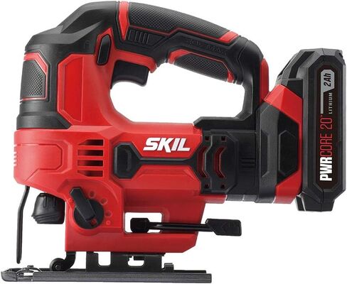 SKIL PWR CORE 20V 7/8 Inch Stroke Length Jigsaw Includes 2.0Ah PWR CORE 20 Lithium Battery and Charger - JS820302 in Saudi Arabia