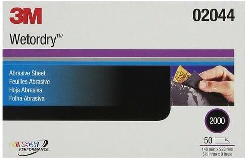 3M Wetordry Abrasive Sheet 401Q, 02044, 2000, 5 1/2 in x 9 in, 50 sheets per carton in Saudi Arabia