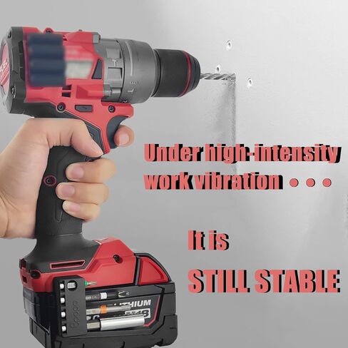 Upgraded Magnetic 1/4-Inch Hex Bits Holders Fit for Milwaukee 18V Impacts Drivers,DIY Magnet Drill Bit Tool Holster Pick Up Sleeve Organizer, Hex Screw Bit Storage on side of Power Drill,Right Side in Saudi Arabia