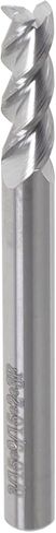 findmall 5Pcs 3/8 Inch Helix Carbide End Mill 3 Flute 1 Inch Length of Cut Fit for Aluminum Cut Non-Ferrous Metal Upcut CNC Spiral Router Bit in Kuwait