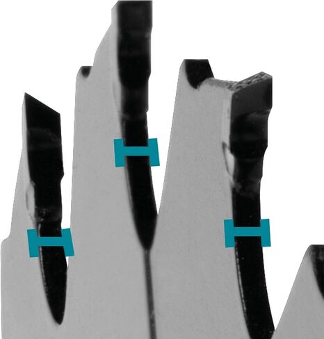 Makita B-61656-3 7-1/4" 24T Carbide-Tipped Max Efficiency Circular Saw Blade, Framing, 3/pk in Saudi Arabia