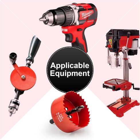 منشار ثقب 3 بوصة، لقمة ثقب منشار ثقب 76 مم من HASA، قاطع الحوائط الجافة مع لقمة ثقب مركزية للخشب واللوح الجصي والبلاستيك والصفائح المعدنية الناعمة in Kuwait