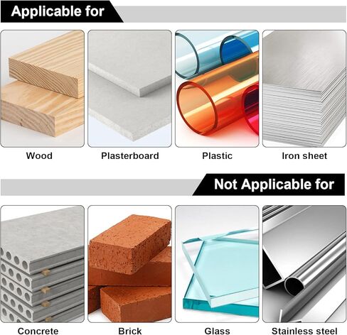منشار ثقب 3 بوصة، لقمة ثقب منشار ثقب 76 مم من HASA، قاطع الحوائط الجافة مع لقمة ثقب مركزية للخشب واللوح الجصي والبلاستيك والصفائح المعدنية الناعمة in Kuwait