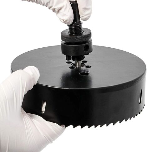 6 Inch 152mm Hole Saw Blade for 1/2" Electric Drills, with Hex Shank Arbor,HSS Bi-Metal Holesaw Drill Bits Cut Smooth and Fast in Wood,Plastic, Drywall, Thin Metal in Saudi Arabia