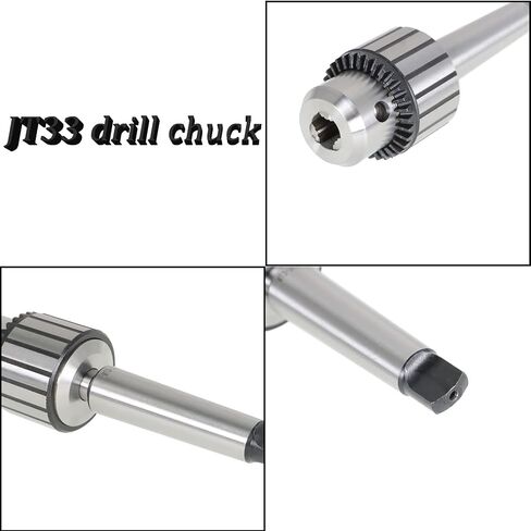 MT3-JT33 Super Heavy Duty Drill Chuck, 1/8" - 5/8" Triple Grip Drill Chuck Press Chuck with Chuck Key Fit for Lathe and CNC Machines in Saudi Arabia