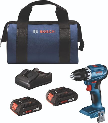 بوش GSR18V-400B12 18 فولت بدون فرش مدمج 1/2 بوصة. طقم المثقاب/المفك مع (1) بطارية SlimPack سعة 2.0 أمبير in Kuwait
