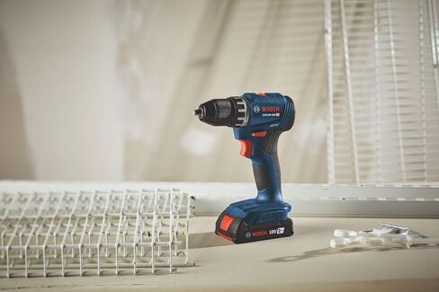 بوش GSR18V-400B12 18 فولت بدون فرش مدمج 1/2 بوصة. طقم المثقاب/المفك مع (1) بطارية SlimPack سعة 2.0 أمبير in Kuwait