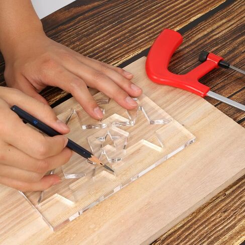 Elliptic Inlay Router Jig Template Tool Oval Key Inlay Decorative Templates for Woodworking Router in Saudi Arabia