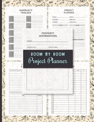 Room By Room Project Planner: Essential Home Renovation Planner with Checklists Budgeting Tools and Room Planning Page, Home Improvement Progress By Room in Saudi Arabia