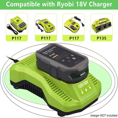 Bonacell 2Pack 【Upgrade】 18V 3800Ah Replacement Battery for Ryobi 18V Lithium Battery ONE+ Plus P102 P103 P104 P105 P106 P108 P107 P109 for Cordless Power Tools in Saudi Arabia