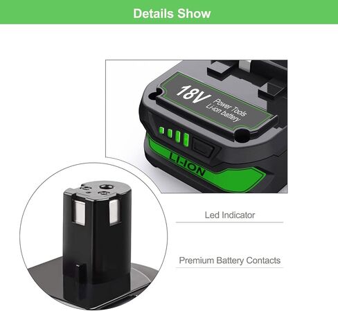 Bonacell 2Pack 【Upgrade】 18V 3800Ah Replacement Battery for Ryobi 18V Lithium Battery ONE+ Plus P102 P103 P104 P105 P106 P108 P107 P109 for Cordless Power Tools in Saudi Arabia