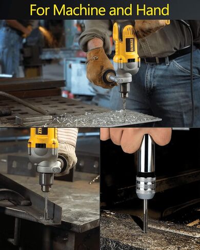 HOTYELL Drill and Tap Set, Metric HSS Taps M2 to M16 with Matching Jobber Length Drill Bits - 24 Pcs in Saudi Arabia
