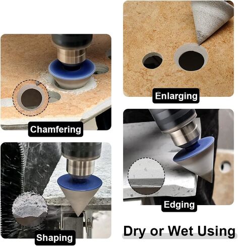 SHDIATOOL Diamond Bevelling Chamfer Bits 4/5 Inch for Enlarge Porcelain Tile Marble Ceramic Granite Milling Bits for Drill 20mm in Saudi Arabia