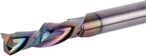 SpeTool 1/4 شانك لأسفل قطع لولبية باستخدام الحاسب الآلي بت التوجيه 1/4 بوصة قطر القطع 1 بوصة طول القطع مع طلاء طويل الأمد لمطحنة نهاية فتحة نقر الخشب in Saudi Arabia