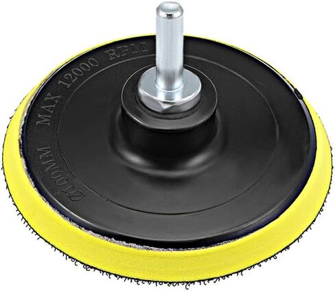 uxcell 4" Hook and Loop Backing Pad Sanding Polishing Backer Plate with M10 Drill Adapter for Random Orbit Sander Polisher Buffer 2pcs in Saudi Arabia