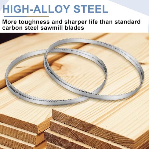 Therwen 2 Pcs Bandsaw Blades 116 x 1/2 Inches x 4 TPI Band Saw Blades High Carbon Steel Bandsaw Blades for JWBS-14SFX Bandsaws in Saudi Arabia