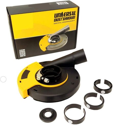 QuickT GDS701K Universal Surface Grinding Angle Grinder Dust Shroud 5 Inch - Dust Cover Collector with Vacuum Attachment for Angle Hand Grinders in Saudi Arabia