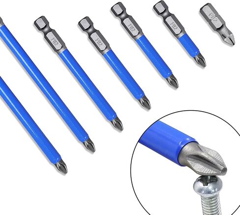 Biaungdo Magnetic PH3 Phillips Bits Set, 3.5 inch, 10Pcs | 90MM Long, Anti Slip, #3 Bit in Saudi Arabia