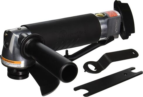Ingersoll Rand 422G Edge Series 5" Air Angle Grinder, Powerful 1.0 HP Motor, Locking Lever with Tease Throttle, Front Exhaust, Anti Vibration Hand Grip, Black in Saudi Arabia