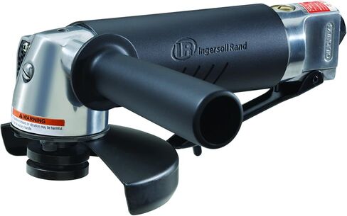 Ingersoll Rand 422G Edge Series 5" Air Angle Grinder, Powerful 1.0 HP Motor, Locking Lever with Tease Throttle, Front Exhaust, Anti Vibration Hand Grip, Black in Saudi Arabia