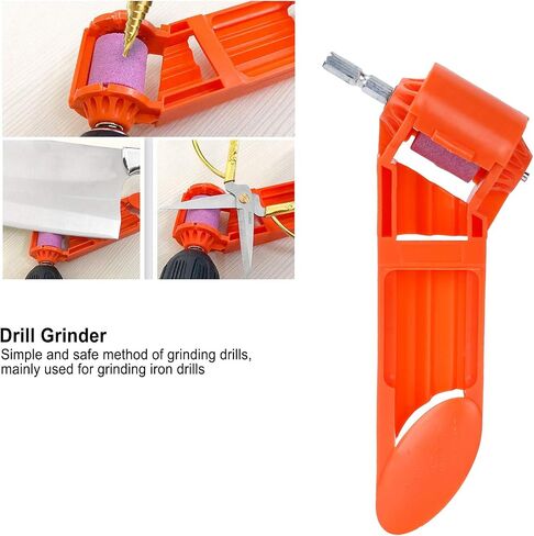 Drill Bit Sharpener,Electric Drill Grinder,Portable Diamond Drill Bit Sharpening Tool,Sharpening Machine for Grinding Iron Drills(Orange) in Saudi Arabia