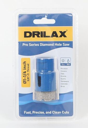1-1/4 inch Diamond Hole Saw Heavy Duty Masonry Drill Bit for Concrete, Granite, Quartz, Porcelain, Ceramic, Tile, Brick, Cinder Blocks 5/8"-11 Thread Connection for Angle Grinders 1.25 inch Hole in Saudi Arabia