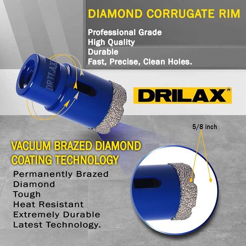 1-1/4 inch Diamond Hole Saw Heavy Duty Masonry Drill Bit for Concrete, Granite, Quartz, Porcelain, Ceramic, Tile, Brick, Cinder Blocks 5/8"-11 Thread Connection for Angle Grinders 1.25 inch Hole in Saudi Arabia