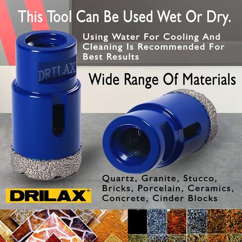 1-1/4 inch Diamond Hole Saw Heavy Duty Masonry Drill Bit for Concrete, Granite, Quartz, Porcelain, Ceramic, Tile, Brick, Cinder Blocks 5/8"-11 Thread Connection for Angle Grinders 1.25 inch Hole in Saudi Arabia