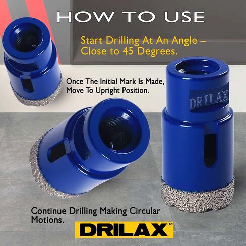 1-1/4 inch Diamond Hole Saw Heavy Duty Masonry Drill Bit for Concrete, Granite, Quartz, Porcelain, Ceramic, Tile, Brick, Cinder Blocks 5/8"-11 Thread Connection for Angle Grinders 1.25 inch Hole in Saudi Arabia